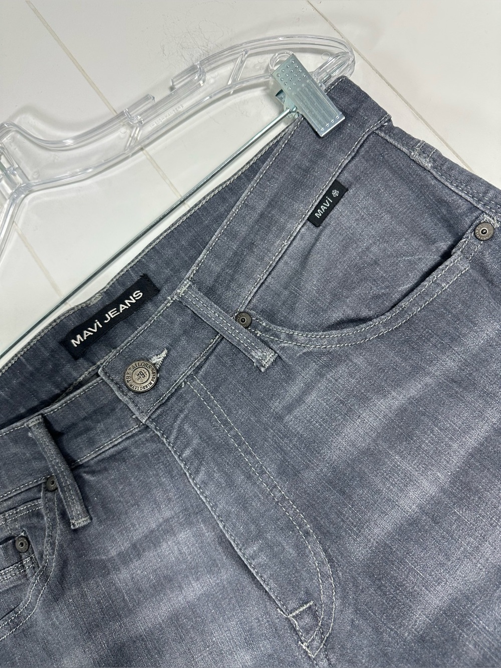Mavi Jake Slim Leg Jeans Men’s Dark Gray Denim Size 31/30 Stretch - Picture 3 of 14